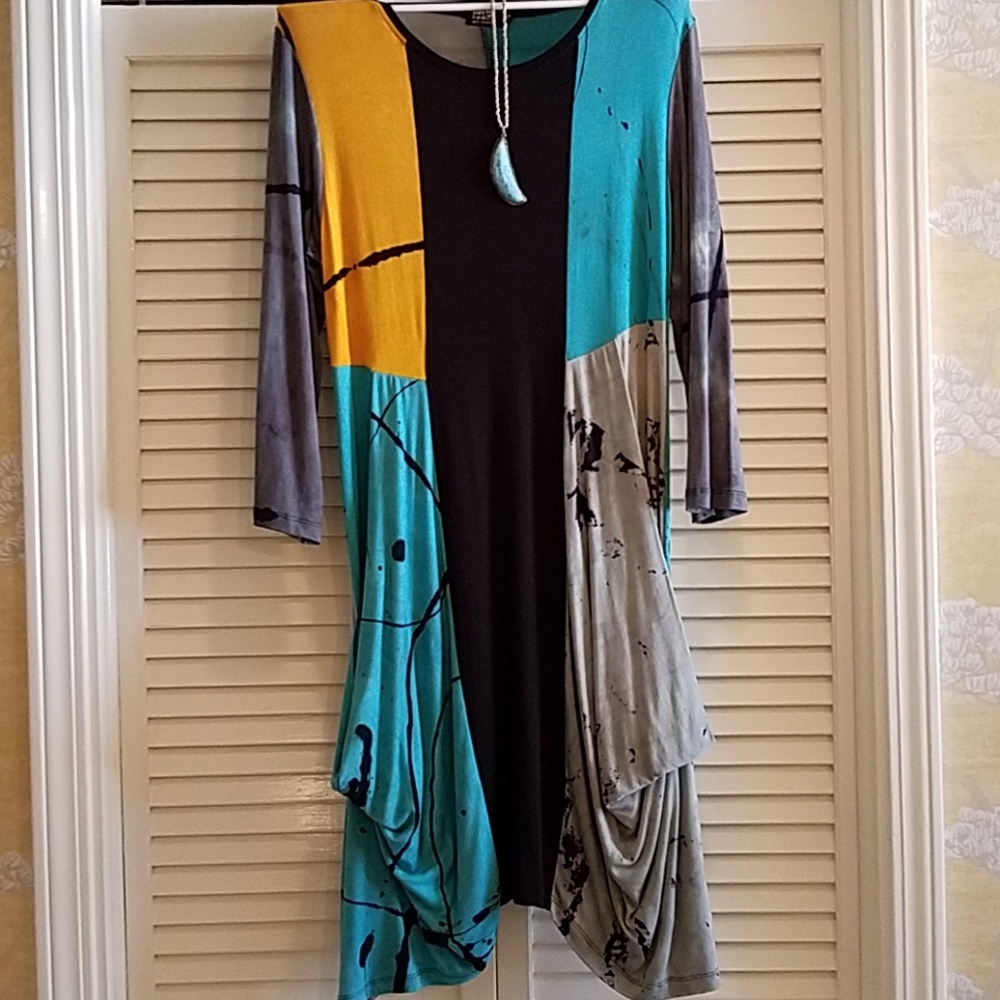 Art of Cloth work of art dress with pockets
